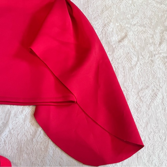 True Violet one shoulder scuba party dress - Picture 7 of 10